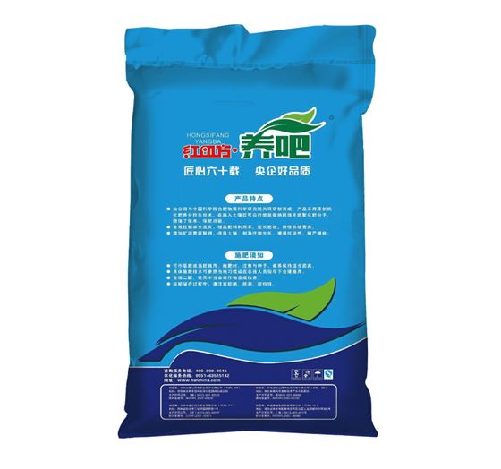 紅四方養吧增效控失肥46%（26-13-7）,適用于小麥、玉米、水稻等大田作物