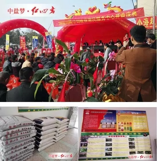 在湖南道縣江淮客戶——永州道縣鴻疇農業發展有限公司開業慶典上，道縣副縣長到場祝賀，紅四方生物菌劑、穩定性肥等新型肥料大受農民用戶歡迎。