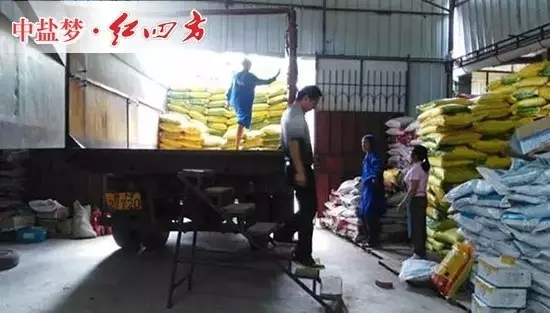 葉秀通的倉庫面積不是很大，但紅四方產(chǎn)品堆放的整整齊齊，不同的配方，不同的類別，一目了然。大伙兒正在忙著裝貨、送貨，裝卸工，庫管，發(fā)貨員，司機，忙碌有序，好不熱鬧。